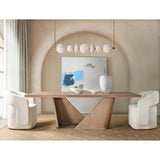 Open Concept Dining Chair, Matera Pearl, Set of 2-Furniture - Dining-High Fashion Home