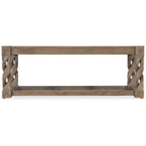 Jack O'bein Cocktail Table, Natural Medium-Furniture - Accent Tables-High Fashion Home