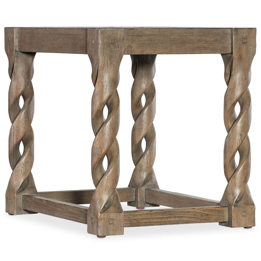 Jack O'bein End Table, Natural Medium-Furniture - Accent Tables-High Fashion Home