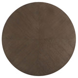 Roll With It Round Cocktail Table, Dark Oak-Furniture - Accent Tables-High Fashion Home