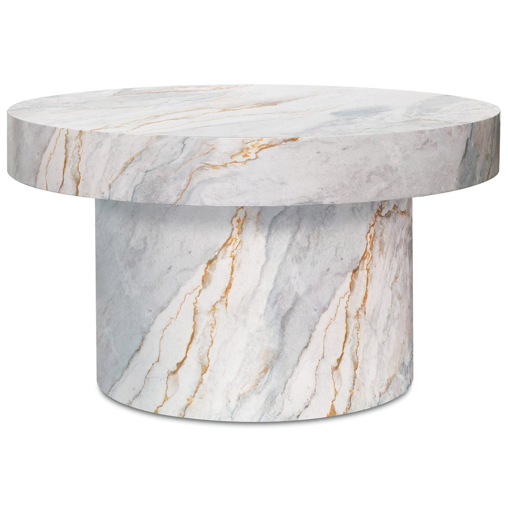 Say Less Chat Table, Faux Stone