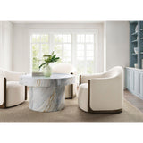 Say Less Chat Table, Faux Stone