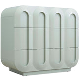 Groove 3 Drawer Chest, Seafoam