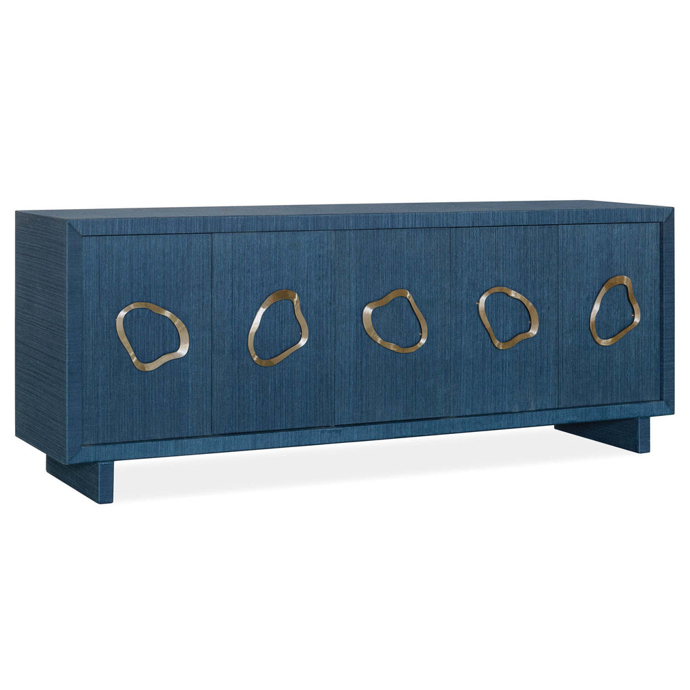 Paige Five-Door Credenza, Blue-Furniture - Storage-High Fashion Home