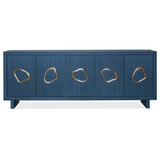 Paige Five-Door Credenza, Blue-Furniture - Storage-High Fashion Home