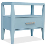 Sola One-Drawer Nightstand, Blue-Furniture - Bedroom-High Fashion Home