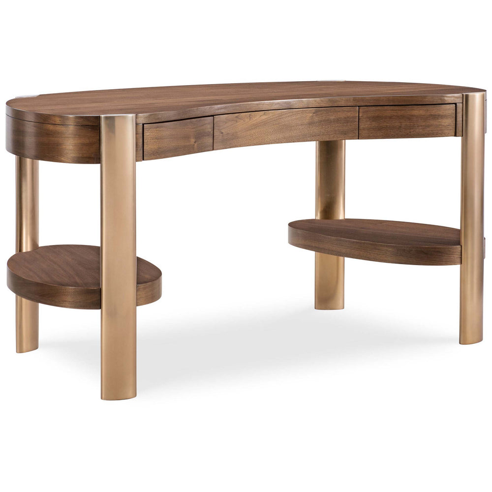 Eleana Writing Desk, Light Caramel-Furniture - Office-High Fashion Home