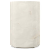 Eleana Accent Table, White Onyx-Furniture - Accent Tables-High Fashion Home