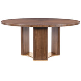 Eleana Round Dining Table, Light Caramel-Furniture - Dining-High Fashion Home