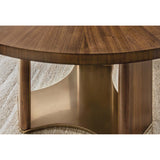 Eleana Round Dining Table, Light Caramel-Furniture - Dining-High Fashion Home