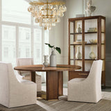 Eleana Round Dining Table, Light Caramel-Furniture - Dining-High Fashion Home