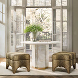 Eleana Round Dining Table, White Onyx-Furniture - Dining-High Fashion Home