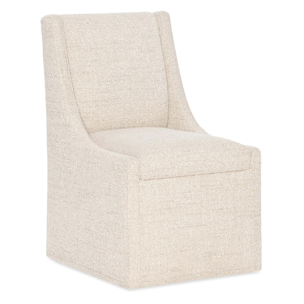 Eleana Castered Side Chair, Classic Linen, Set of 2-Furniture - Dining-High Fashion Home