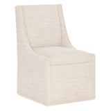 Eleana Castered Side Chair, Classic Linen, Set of 2-Furniture - Dining-High Fashion Home