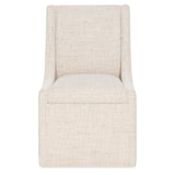 Eleana Castered Side Chair, Classic Linen, Set of 2-Furniture - Dining-High Fashion Home