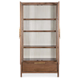 Eleana Display Cabinet, Light Caramel-Furniture - Dining-High Fashion Home
