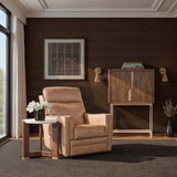 Eleana Round End Table, Walnut-Furniture - Accent Tables-High Fashion Home