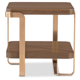 Eleana Rectangular End Table, Light Caramel-Furniture - Accent Tables-High Fashion Home
