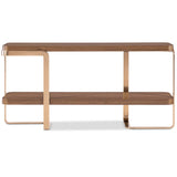 Eleana Console Table, Light Caramel/Bronze-Furniture - Accent Tables-High Fashion Home