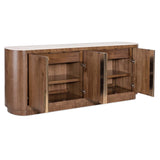 Eleana Credenza, Light Caramel-Furniture - Storage-High Fashion Home