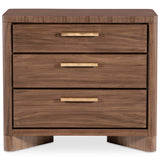 Eleana Three Drawer Nightstand, Light Caramel-Furniture - Bedroom-High Fashion Home