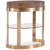 Eleana Oval Nightstand, Light Caramel-Furniture - Bedroom-High Fashion Home