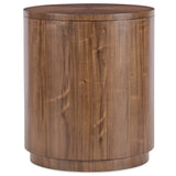 Eleana Round Nightstand, Light Caramel-Furniture - Bedroom-High Fashion Home