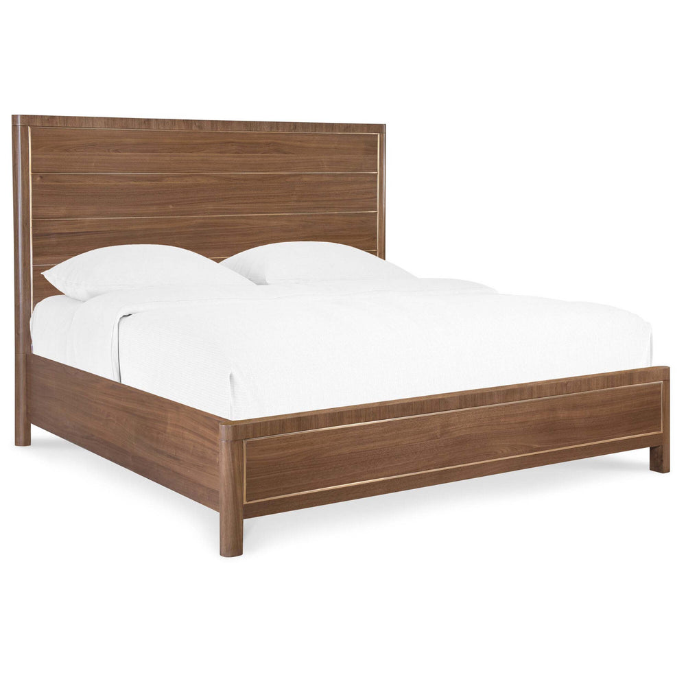 Eleana Panel Bed, Light Caramel-Furniture - Bedroom-High Fashion Home