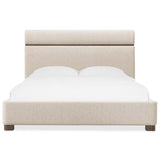 Eleana Upholstered Panel Bed, Hanalei Oat-Furniture - Bedroom-High Fashion Home