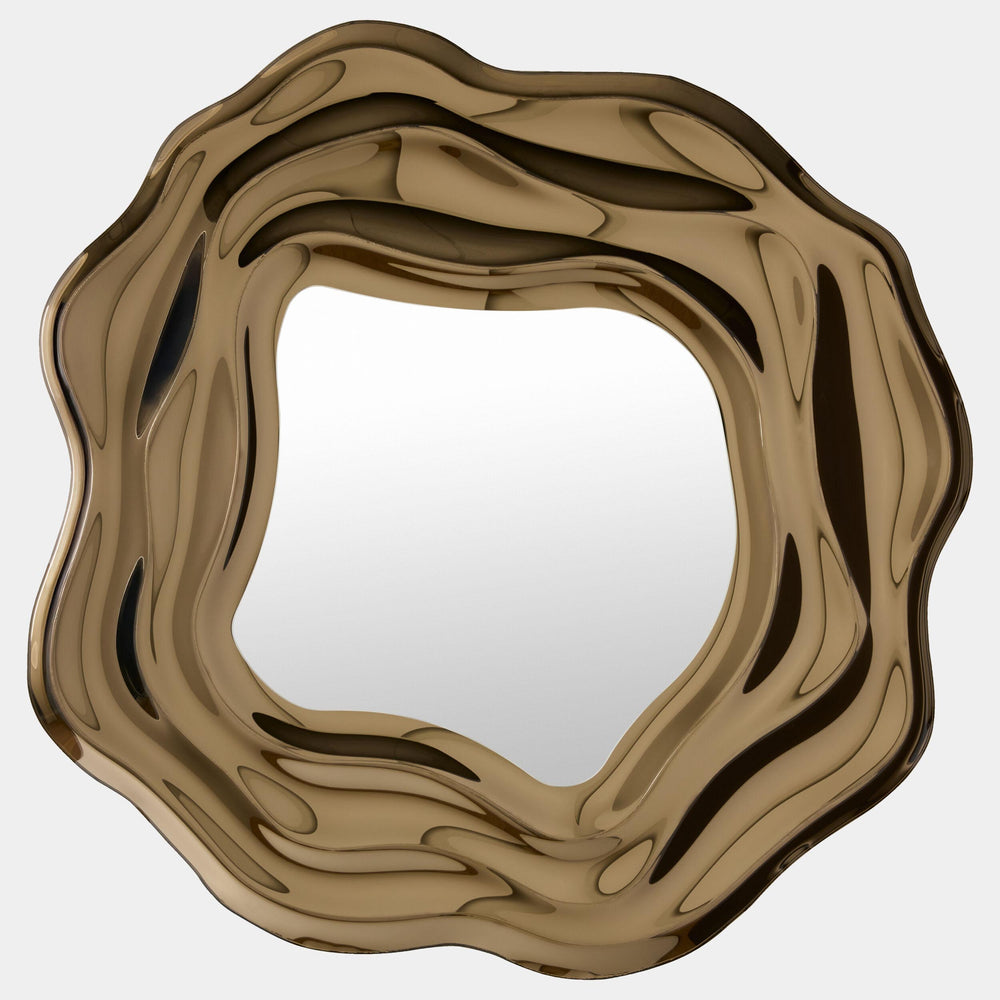 Ripple Mirror, Silvered Bronze