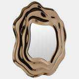 Ripple Mirror, Silvered Bronze