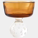 Bella Footed Bowl, Amber