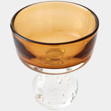 Bella Footed Bowl, Amber