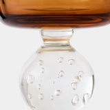 Bella Footed Bowl, Amber