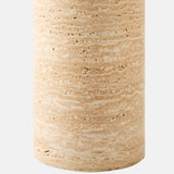 Ossuary Lamp, Travertine/Brass