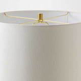 Viola Carved Lamp, Travertine