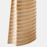 Striated Metal Lamp, Tan