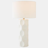 Scooped Lamp, White