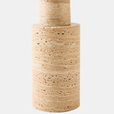 August Stacked Lamp, Travertine