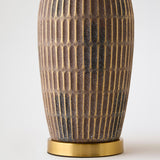 Hayden Etched Lamp, Chocolate