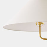 Swerve Floor Lamp, Brass