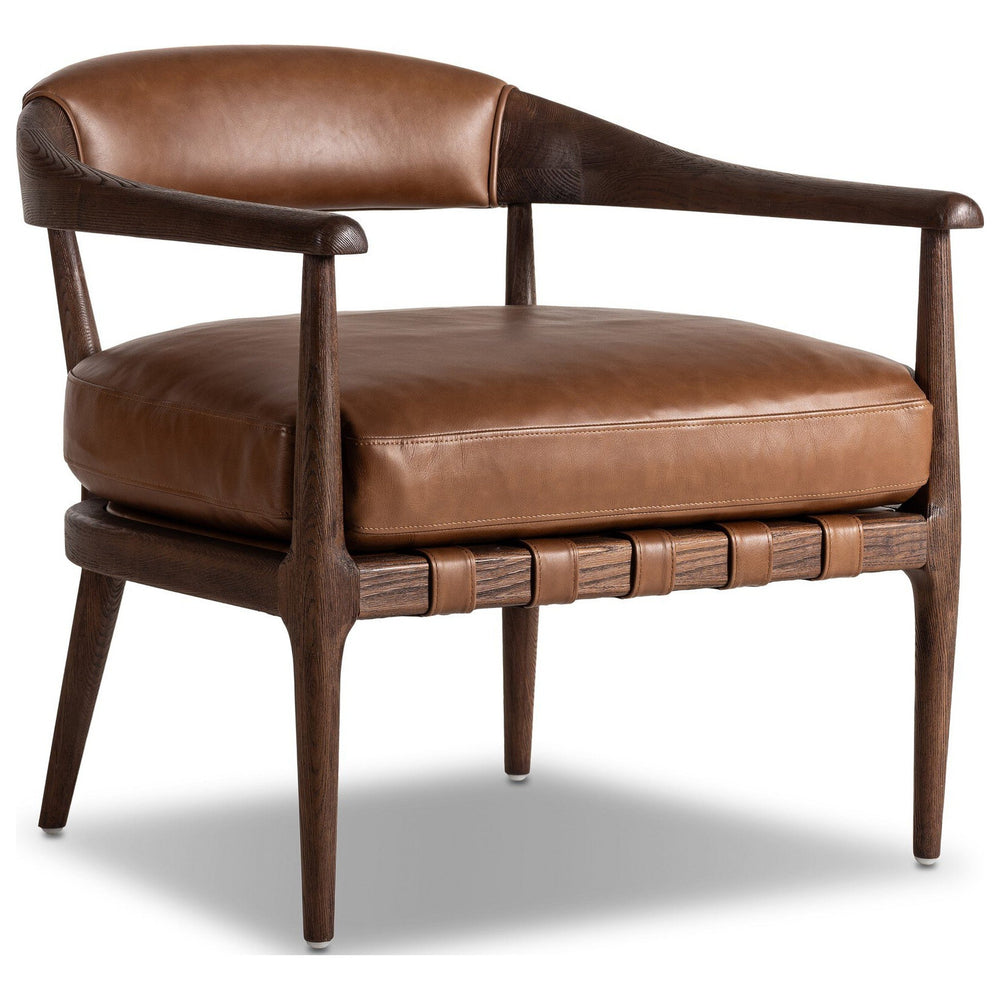 Dane Leather Chair, Sonoma Chestnut by Four Hands — PRM_1