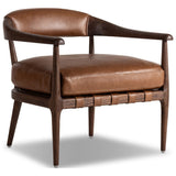 Dane Leather Chair, Sonoma Chestnut by Four Hands — PRM_1