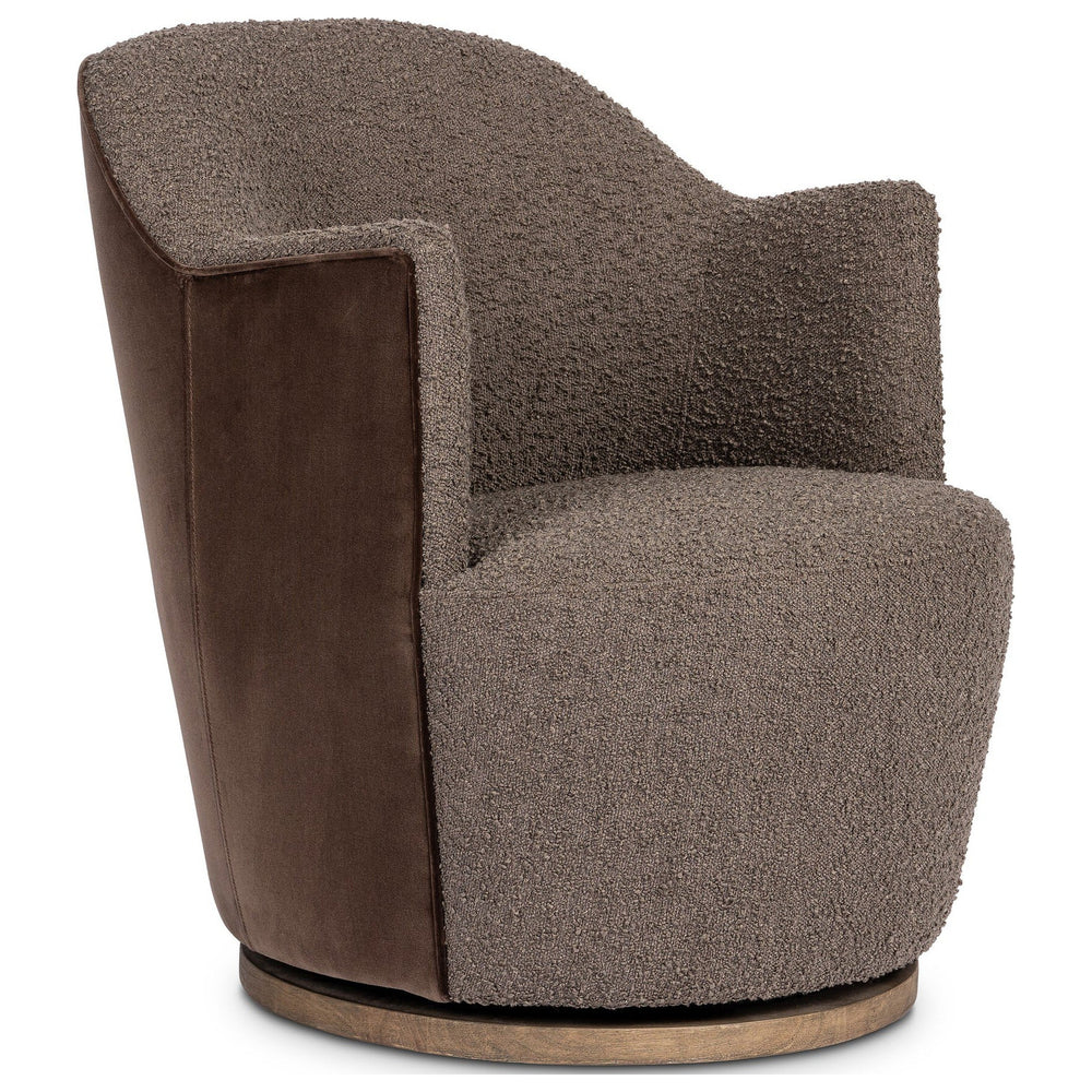 Aurora Swivel Chair, Knoll Clay by Four Hands — PRM_1
