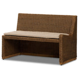 Senna Raf Woven Dining Bench 49", Rodin Sand by Amber Lewis x Four Hands — PRM_1