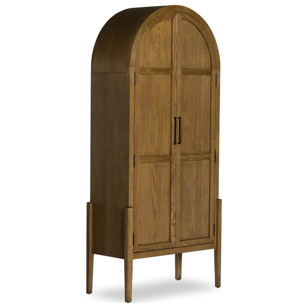 Tolle Panel Door Cabinet, Drifted Oak Solid by Four Hands — PRM_1