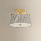 Valeria Flush Mount, Aged Brass