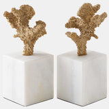 Coral Sculptures, Brass, Set of 2