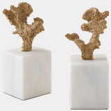 Coral Sculptures, Brass, Set of 2