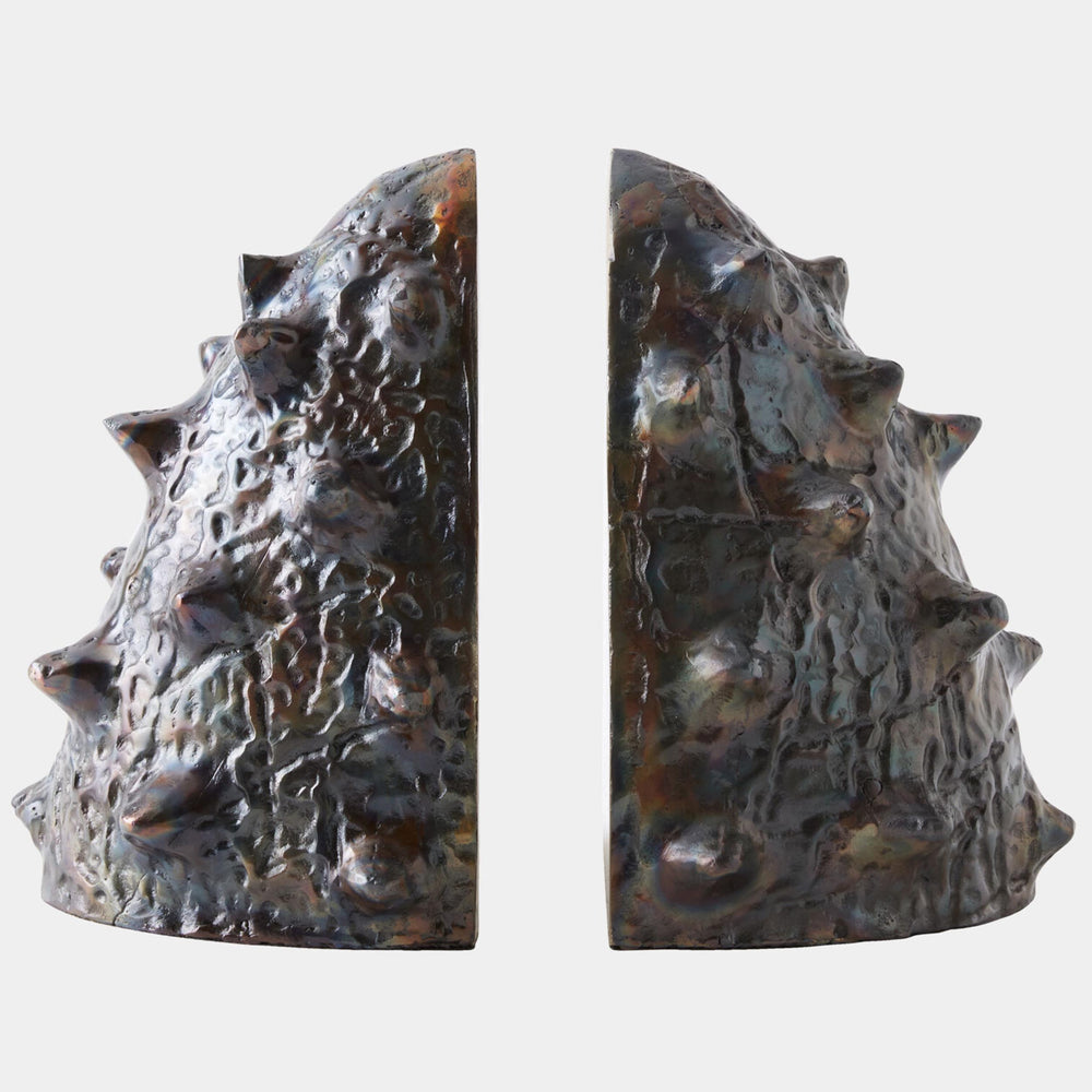 Biomorphic Bookends, Bronze/Brass